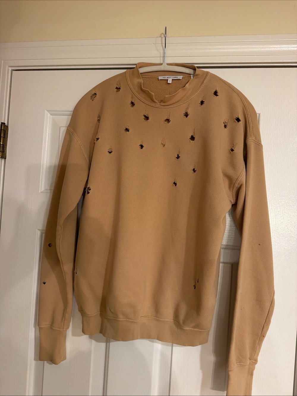 Helmut Lang unisex distressed sweatshirt size S